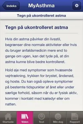 MyAsthma Denmark android App screenshot 0