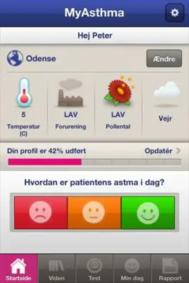 MyAsthma Denmark android App screenshot 3